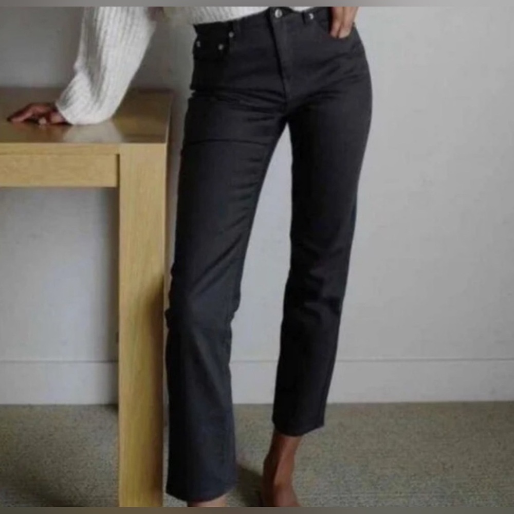 THAKOON - Classic Crop Jean, Black - Size 6